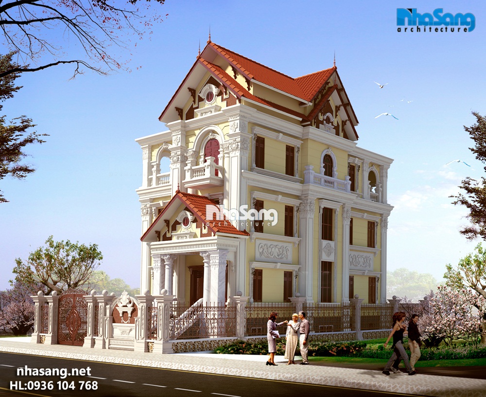 biệt thự cao cấp, biệt thự pháp, biệt thự hải phòng, biệt thự 4 tầng